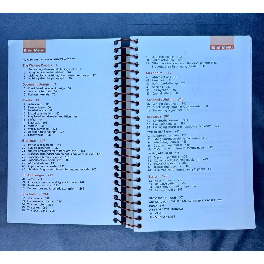 Rules for Writers Sixth Edition by Diana Hacker – Writing‎ & Grammar Guide